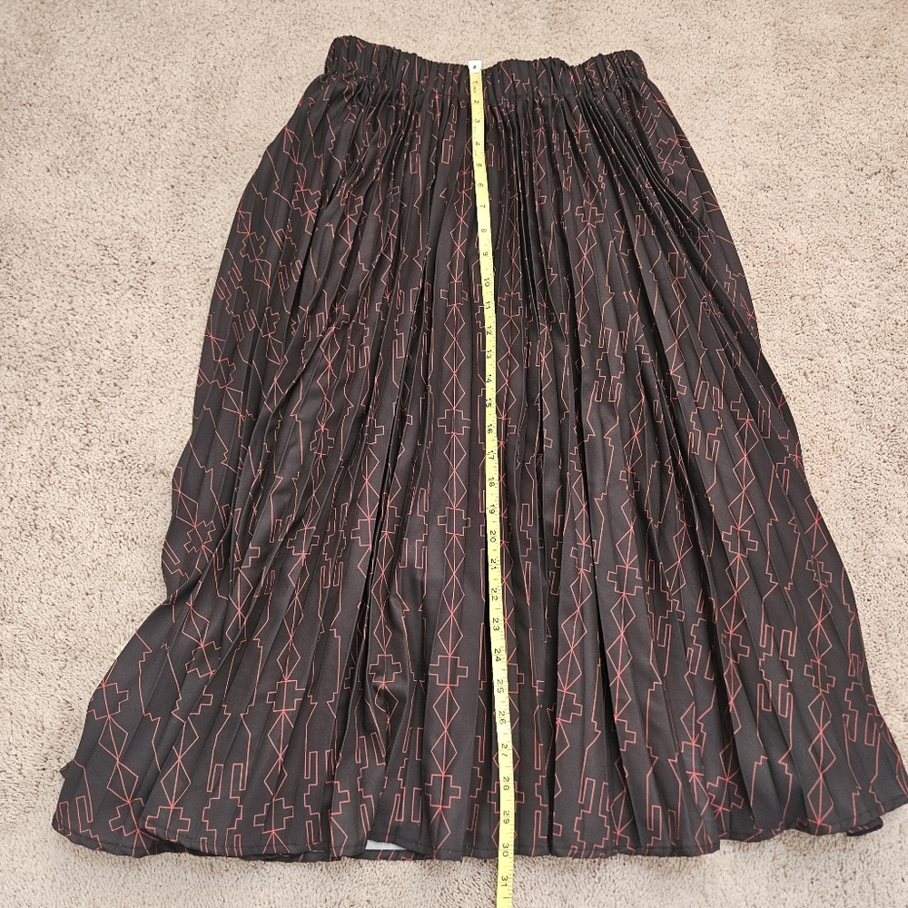 Sky Eagle Collection Native American Long Midi Pleated Skirt New Native L - Picture 7 of 9